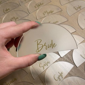 Personalised Acrylic Place Cards | Wedding Place Cards | Vinyl Decal