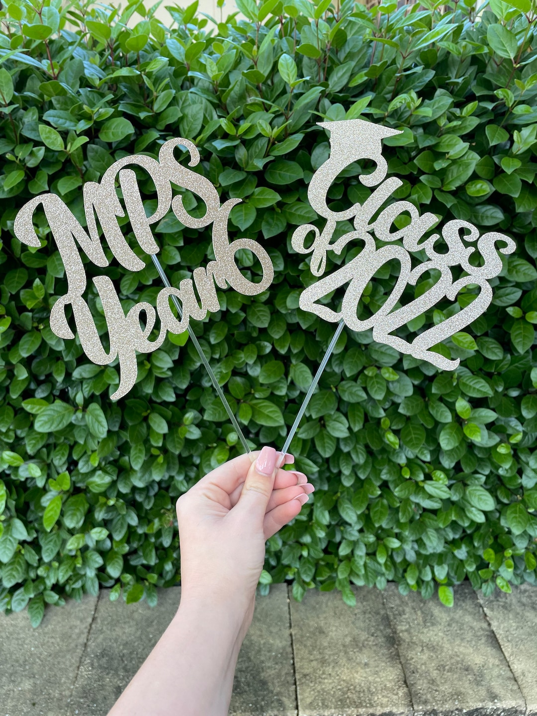 Graduation Cake Toppers Glitter Cardstock Cake Toppers Etsy