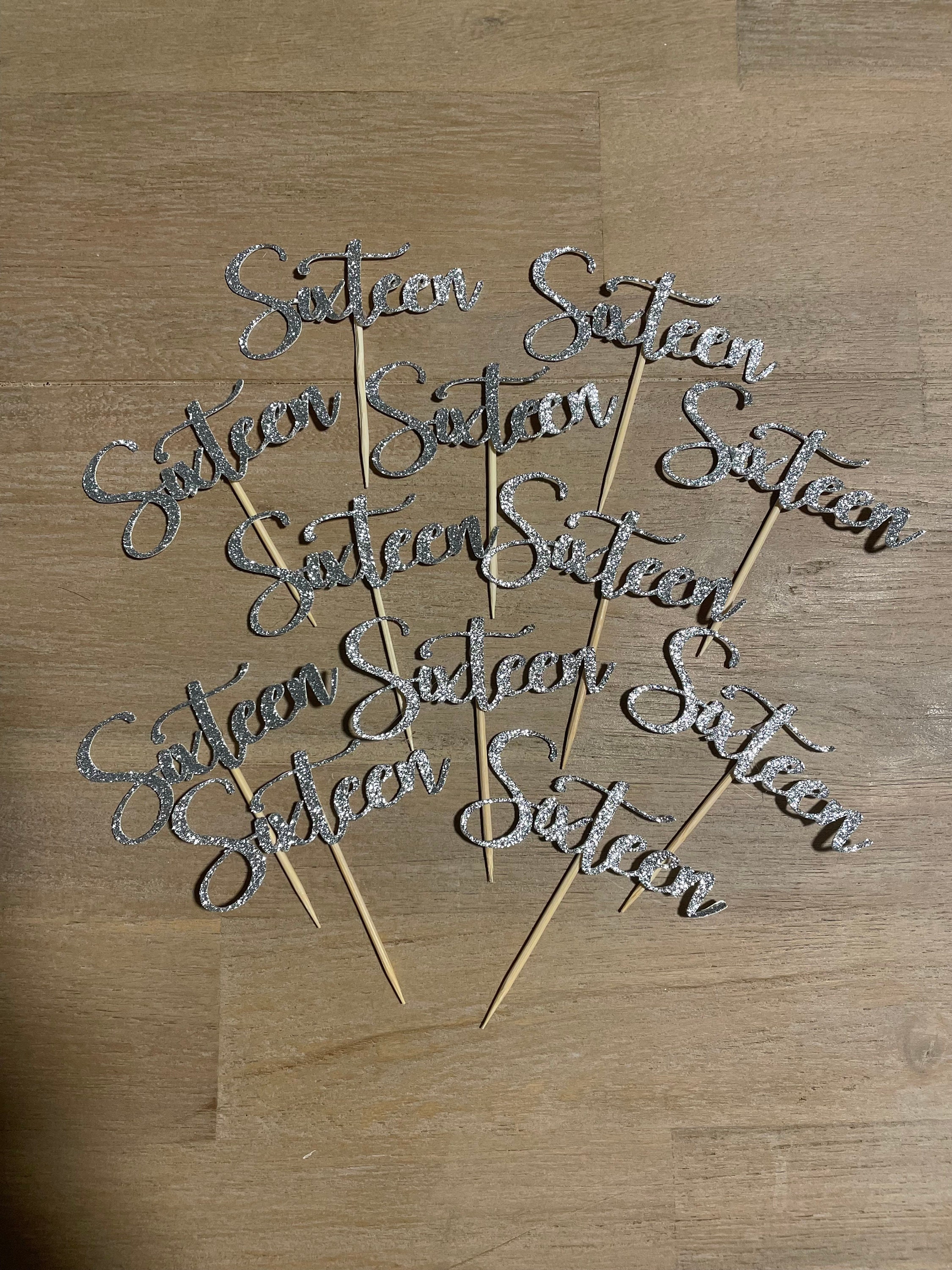 Custom Cupcake Toppers Birthday Cupcake Toppers Glitter Etsy Australia