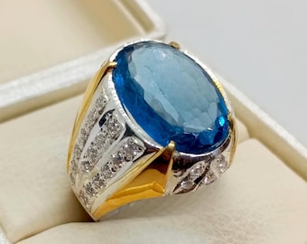 20カラットの天然ビッグブルートパーズスターリングシルバー925