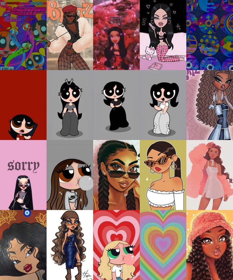 Bratz Aesthetic Wall Collage Kit 110 Bratz Wall Decor bratz Etsy