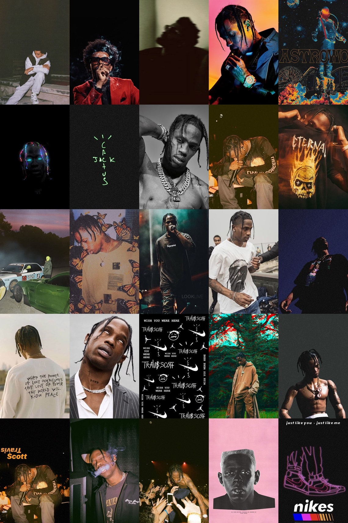 134 Rapper Wall Collage Kit, Rapper Collage Kit, Rapper Aesthetic Collage Kit, Rapper Aesthetic