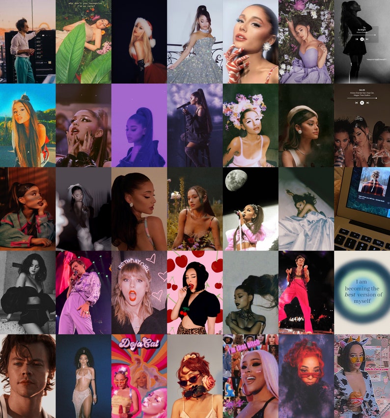 140 PCS Celebrities Photo Wall Collage Kit Celebritiesroom Decor