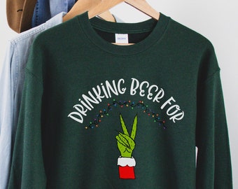 Christmas Maternity Crewneck, Christmas Pregnancy Sweatshirt, Christmas Pregnancy Announcement Shirt, Funny Pregnancy, Dad to Be Gift
