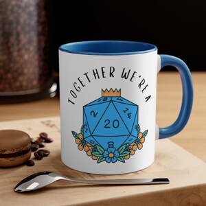 Together We&#39;re A 20 - Dungeons and Dragons Mug, DND Mug, Dnd Anniversary Gifts, DND Gift for Him, Dnd Gift For Her, Funny Dnd Gift