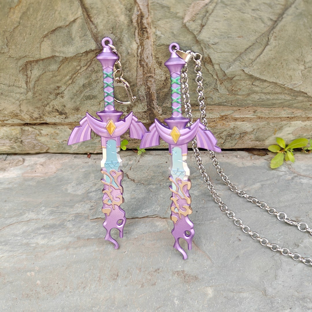 5.5 Metal Link Master Sword Keychain Zelda Weapon Metal Miniature Wild