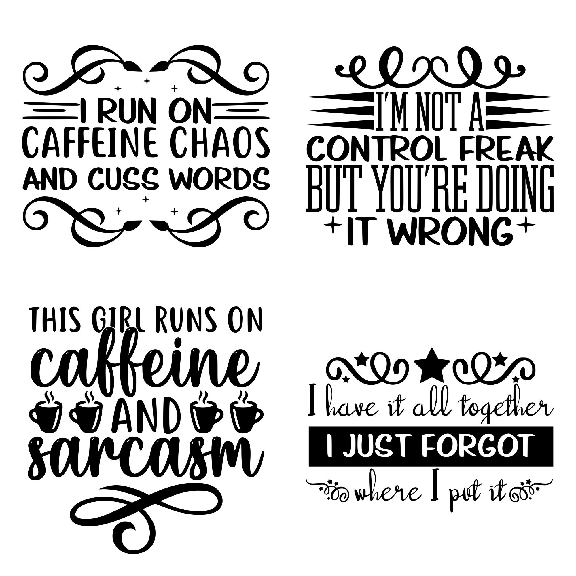 Sarcastic Svg Bundle Funny Quotes Bundle Svg Sarcasm Svg Etsy UK