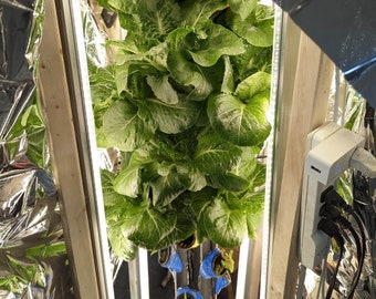 BLACK DIY Vertical Hydroponics/Aquaponics Grow Tower 3D Printed Parts Kit