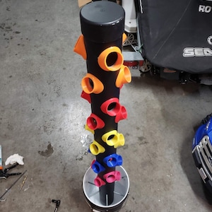 BLACK DIY Vertical Hydroponics/Aquaponics Grow Tower 3D Printed Parts Kit afbeelding 9