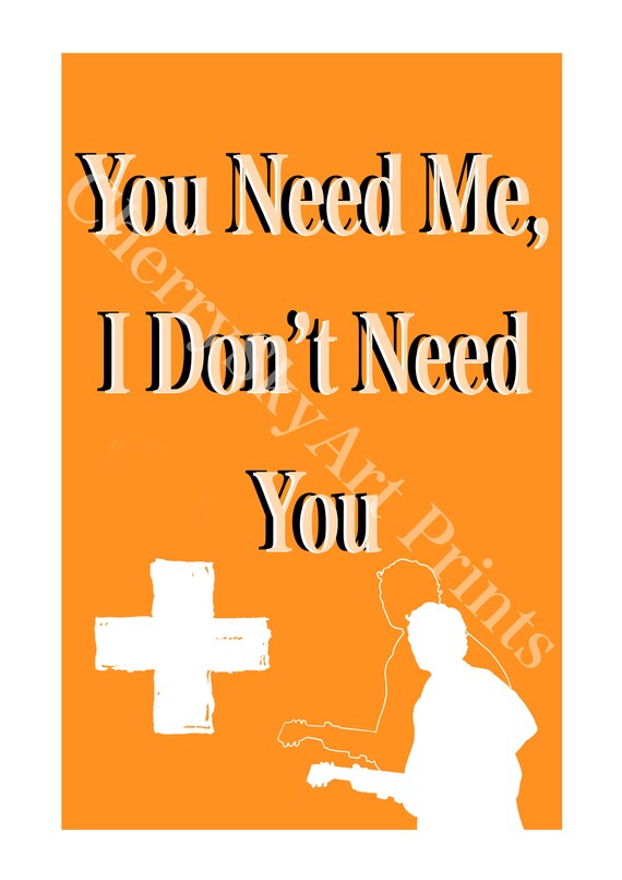 Ed Sheeran You Need Me, I Dont Need You Plus A4 Art Print Music.