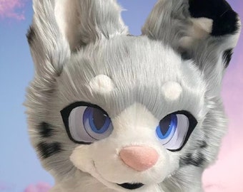 Fursuit Head- Head Only, Furry Cosplay,Fantasy Creatures, Dog Fursuit Head