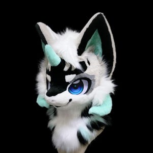 Dragon Fursuit Head, Furry  Pre-Made Fur Head, Furry Cosplay,Fantasy Creatures, Dragon Fursuit Head