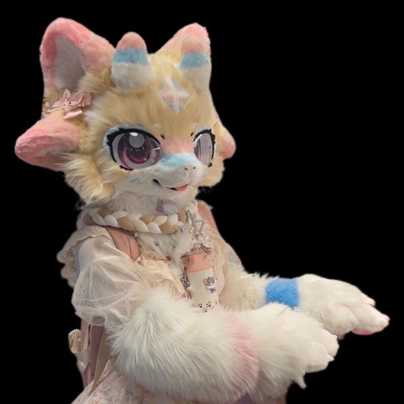 Fursuit Head, Furry Pre-made Fur Head, Furry Cosplay,fantasy Creatures ...