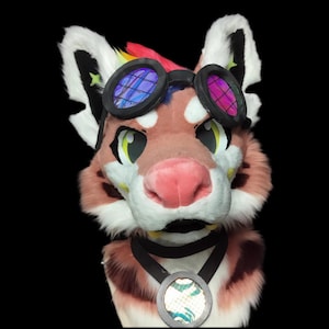 Toony Fursuit Head, Furry  Pre-Made Fur Head, Furry Cosplay,Fantasy Creatures