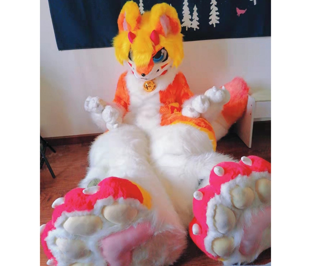 Fursuit Head Full Body, Furrynew Pre-made Fur Head, Furry Cosplay, Full ...