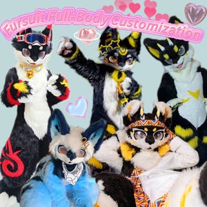 Fursuit Full-Body Customization, Custom Fursuit  Full Suit Commission, Furry Head Body Paws Tail Shoes,  Kemono Toony Realistic KIG Style