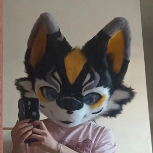 Fursuit Head, Furry  Pre-Made Fur Head, Furry Cosplay,Fantasy Creatures