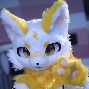 Fursuit Head, Furry  Pre-Made Fur Head, Furry Cosplay,Fantasy Creatures