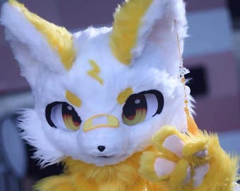 Fursuit Head, Furry  Pre-Made Fur Head, Furry Cosplay,Fantasy Creatures