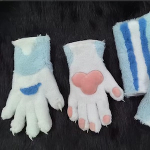 Custom Fursuit Paws, Kigurumi Paws with Pads, Furry Slimmer Kig Version Paws, Perfect for Your Own Fursuit Design, Custom Orders Accepted