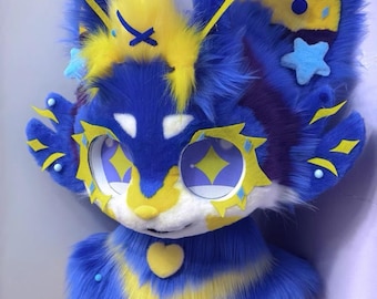 Fursuit Head Only,Cat Furry Cosplay,Fantasy Creatures,Kemono Cat  Fursuit Head