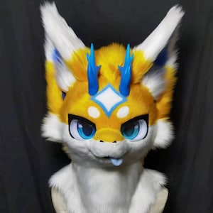 Fursuit Head - Head And Claw, Furry Head, Furry Cosplay, Fantasy Creatures, Fursuit Premade