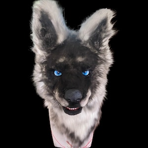 Fursuit Head, Furry  Pre-Made Fur Head +paws, Furry Cosplay,Fantasy Creatures