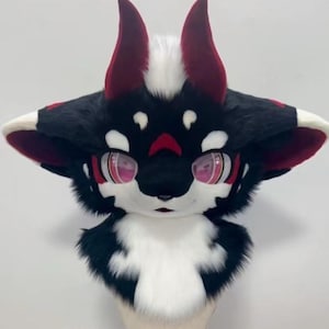Fursuit Head, Furry  Pre-Made Fur Head, Furry Cosplay,Fantasy Creatures, Dragon Fursuit Head