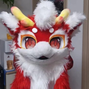 Fursuit Head, Furry  Pre-Made Fur Head + Claws, Furry Cosplay,Fantasy Creatures