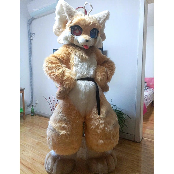 Fursuit Head Full Body, FurryNew Pre-Made Fur Head, Furry Cosplay, Full Fursuit, Full Body Costume Cosplay