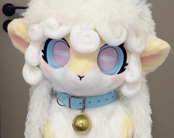 Fursuit Head,Furry Cosplay,Fantasy Creatures, Sheep Fursuit Head,Kemono Fursuit Head,Cute Furry Head.
