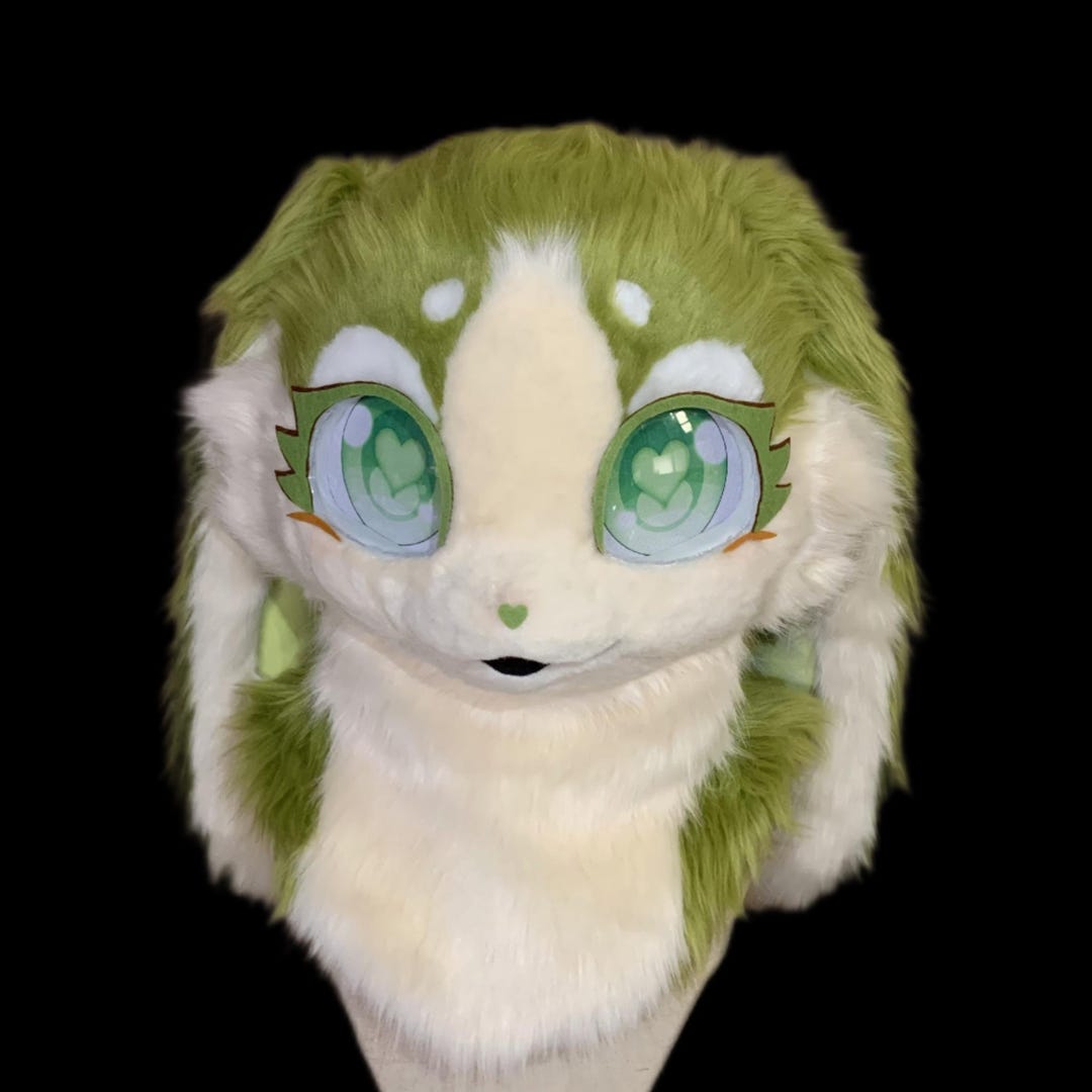 Jungle Bunny Fursuit Head, Kemono Furry Pre-made Head, Furry Cosplay ...