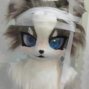 Fursuit Head, Furry  Pre-Made Fur Head, Furry Cosplay,Fantasy Creatures