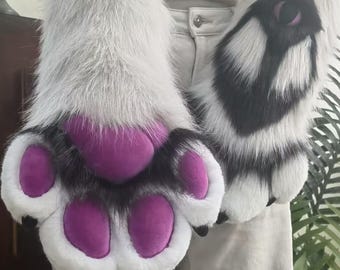 Furry Paws Custom Made, Handmade Four Finger Paws Five Finger Paws, Role Play Furry Gloves Dog Paws, Suitable For Fur Clothing Lovers