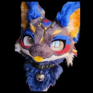 Fursuit Head, Furry  Pre-Made Fur Head + Paw + Tail, Furry Cosplay,Fantasy Creatures