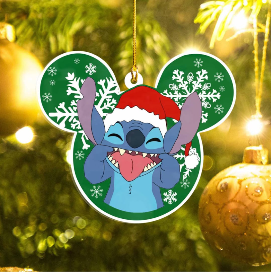 Stitch Ornament Stitch Christmas Ornament Lilo Stitch Etsy