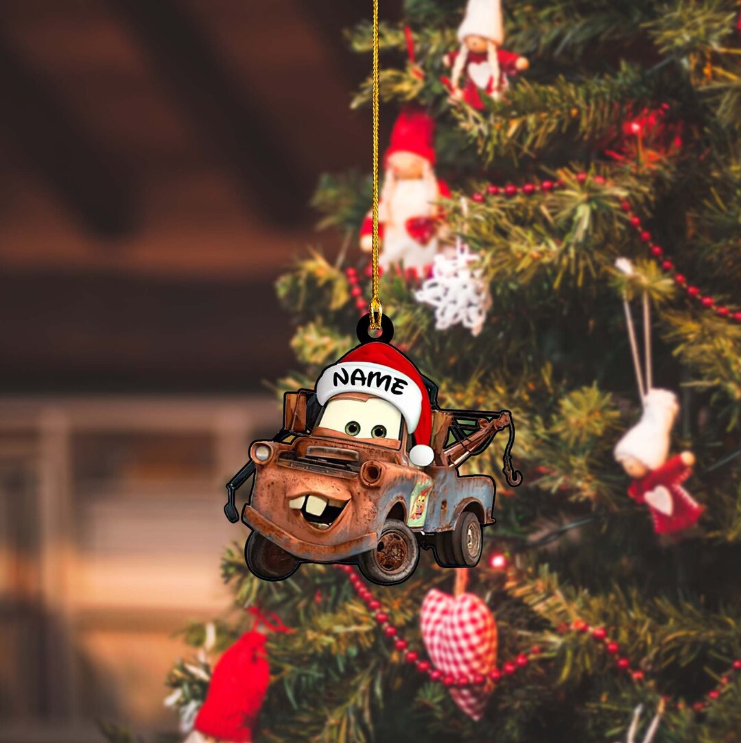 Personalized Tow Mater Christmas Ornament Disney Cars Etsy