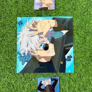 JJK Anime Dipinti su vetro / Dipinti su vetro prefabbricati / Dipinti anime / Arte dipinta / Arte personalizzata / Fanart / Manga / Arte anime