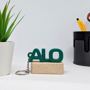 Fernando Alonso Keychain - Formula 1 - F1 - Great gift for avid Formula 1 and Fernando Alonso fans
