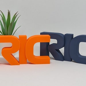 Daniel RICciardo - Formula 1 - RIC Text Sign - AlphaTauri - Decorative, great gift for avid F1 and Daniel Ricciardo