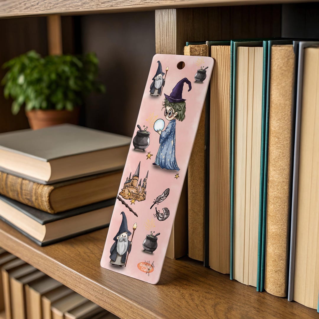 Magic Wizard Bookmarks Printable | Cute Hand Drawn Doodle Bookmarks ...