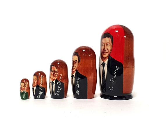 Xi Jinping Nesting Dolls 7.08'' or 18 Cm 5 Pcs. - Etsy