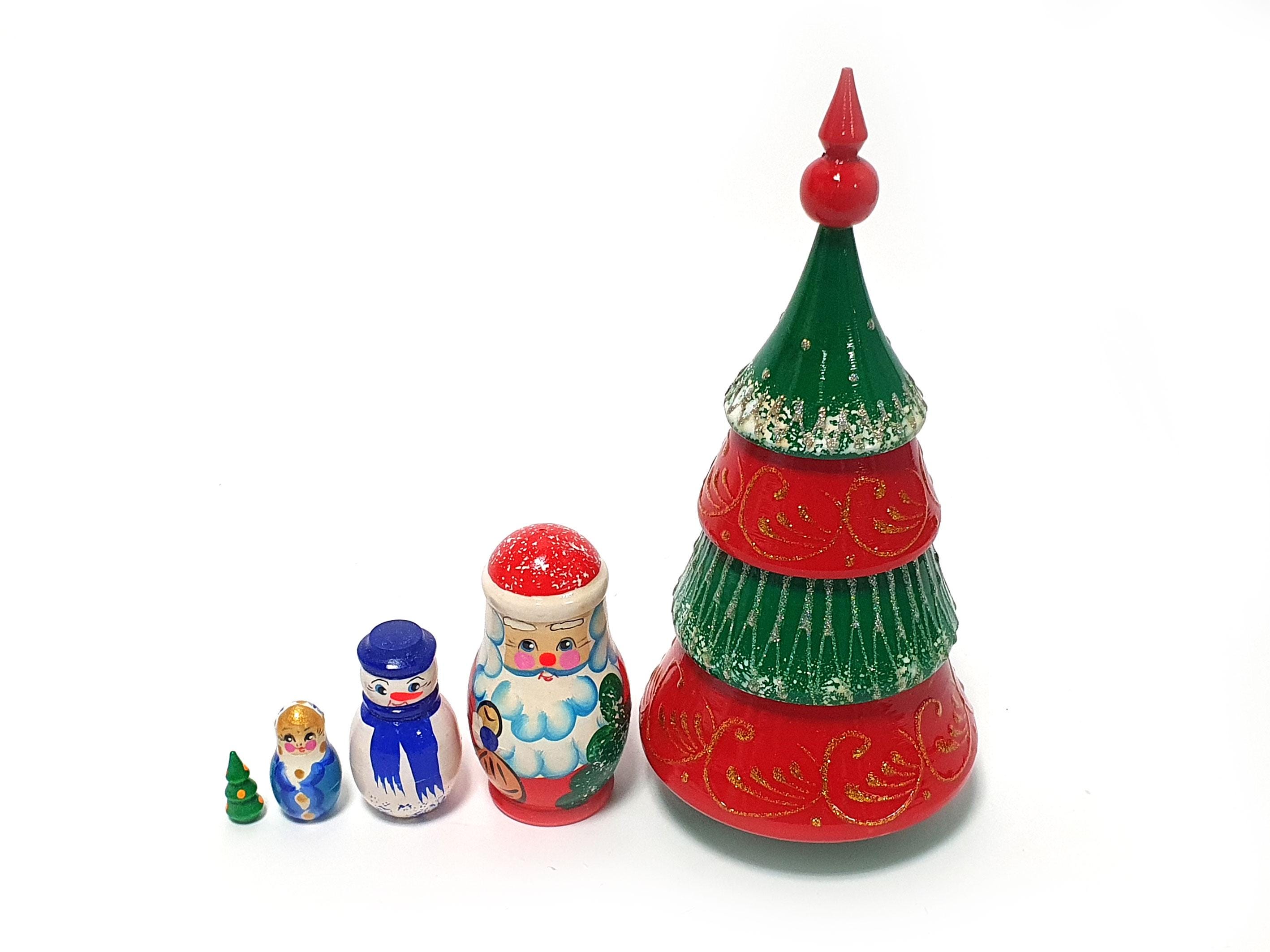 Juguetes Muñecas Juego De Muñecas Matrioskas Navideñas