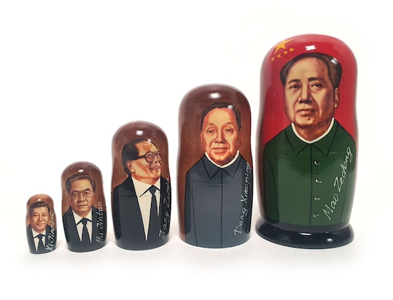 Mao Zedong Nesting Dolls 7.08'' or 18 Cm 5 Pcs. - Etsy