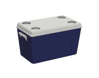1/10 Scale Ice Cooler - 3D print files