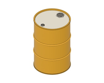 20-Piece Gray 55 Gallon Drum Barrels - HO Scale (1:87) For Model Railroad & Dioramas