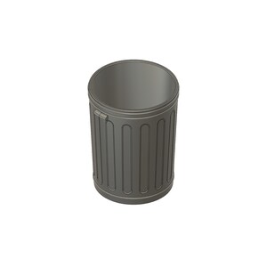 Metal Trash Can
