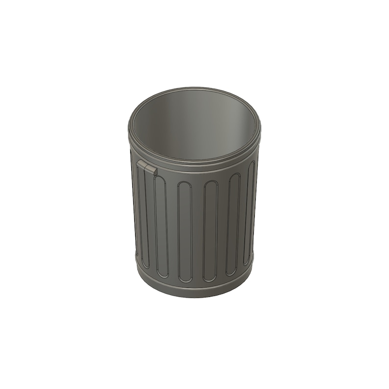Metal Trash Can