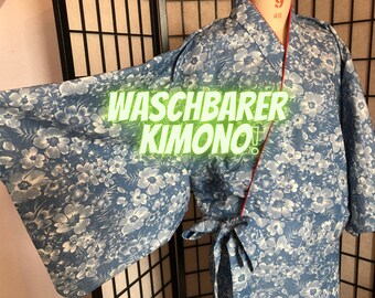 Japanische Kimono zweiteiliger Kimono Jeansstoff  Neuware!