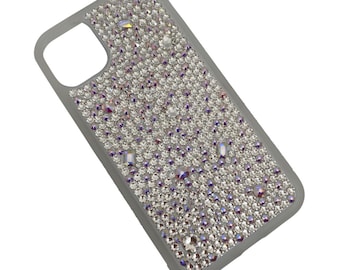 Bling iPhone Case • Diamond Crystal  Bedazzled Rhinestone Diamanté Sparkly Custom Cover • 16/15/14/13/12/11/XR Plus | Pro Max • Gift For Her